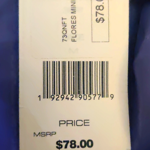 French Connection Asymmetrical Ruffle Skirt Floral Pier Blue Sz. M - Picture 9 of 9